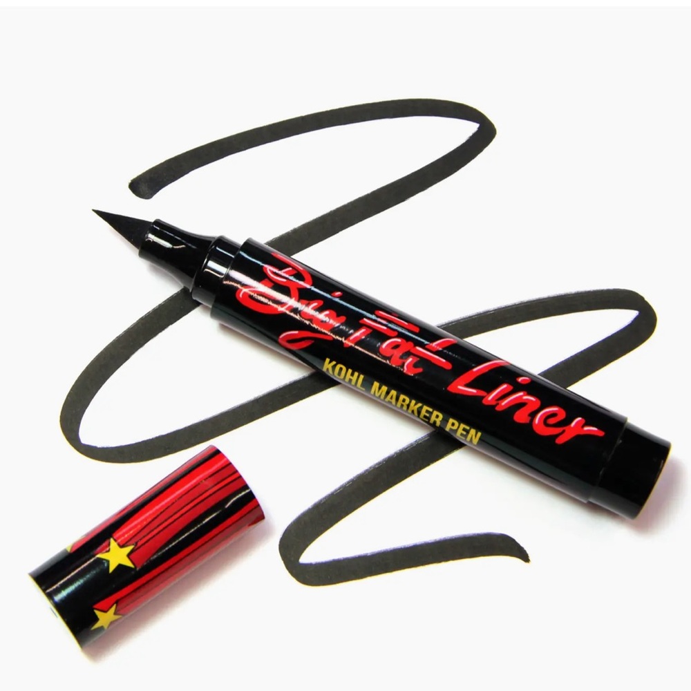 Rockins Cosmetics Big Fat Liner Kohl Marker Pen Black Eyeliner New Sealed